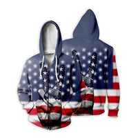 Newest ice fire USA flg Hoodies Men/Women Sweatshirt  Hooded United States America Independence Day 3D water Hoody ID007