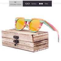 Wood Sunglasses Rainbow