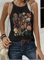 Women's Short Sleeve Floral Top