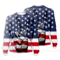 Newest ice fire USA flg Hoodies Men/Women Sweatshirt  Hooded United States America Independence Day 3D water Hoody ID007