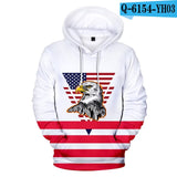 USA Hoodies Sweatshirt America Independence Day National Flag Hoodie Men Women Pullover Tops Boys/Girls Hooded XXS-4XL