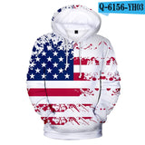 USA Hoodies Sweatshirt America Independence Day National Flag Hoodie Men Women Pullover Tops Boys/Girls Hooded XXS-4XL