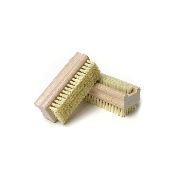 Wooden Handle Double Sided Natural Bristle Nail Brush