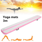 Inflatable floating yoga mat