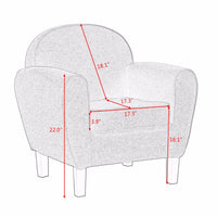 Wood Leg Modern Arm Chair