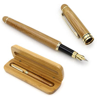 Natural Bamboo Writing Pen with Case