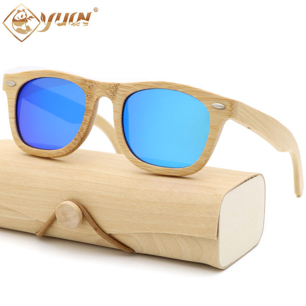 Small Bamboo Frame Sunglasses