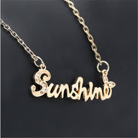 Sunshine metal necklace
